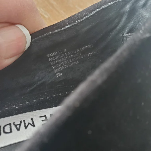 Steve Madden Vamp-G Women's 8 d'Orsay Flats Shoes Black Suede Gold Rhinestones - Picture 9 of 11